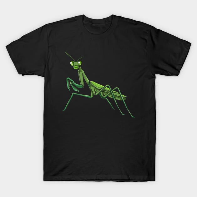 Praying Mantis T-Shirt by TeddyTees